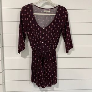 Abercrombie & Fitch Burgundy Romper. Size S.